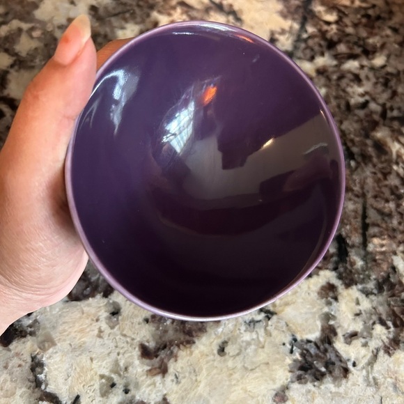 diane von furstenberg vintage candy dish purple ceramic plate Oval MCM - Picture 3 of 8